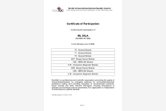 Сертификат участия в программе внешней оценки качества Nordiq 2024