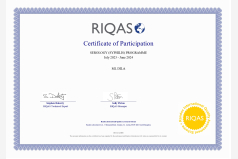 Сертификат участия в программе внешней оценки качества RIQAS (Серология Сифилис) 2024