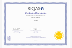 Сертификат участия в программе внешней оценки качества RIQAS (Биохимия мочи) 2024